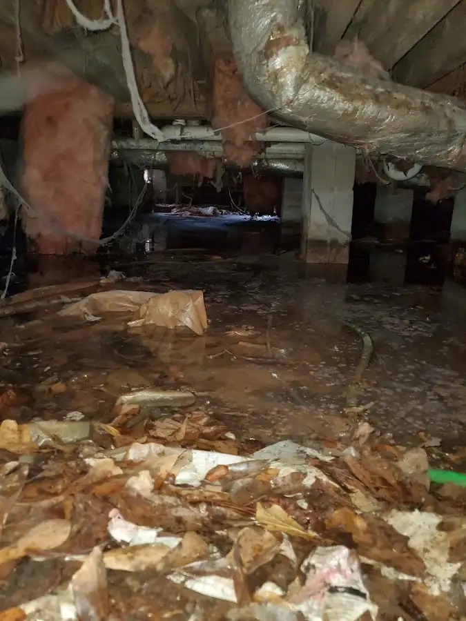 Crawl space flood assessment for Commercial Water Damage Restoration in Snoqualmie